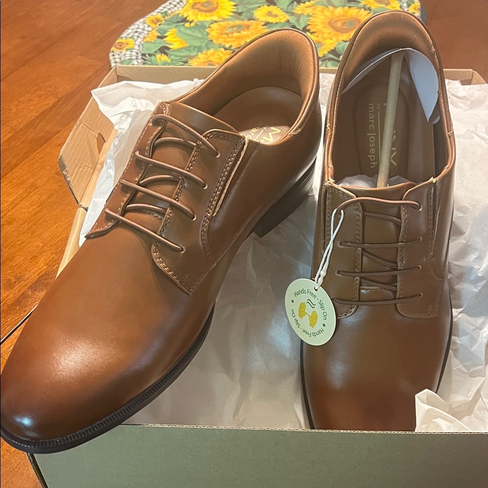 MJNY by Marc Joseph Tan Leather Oxfords